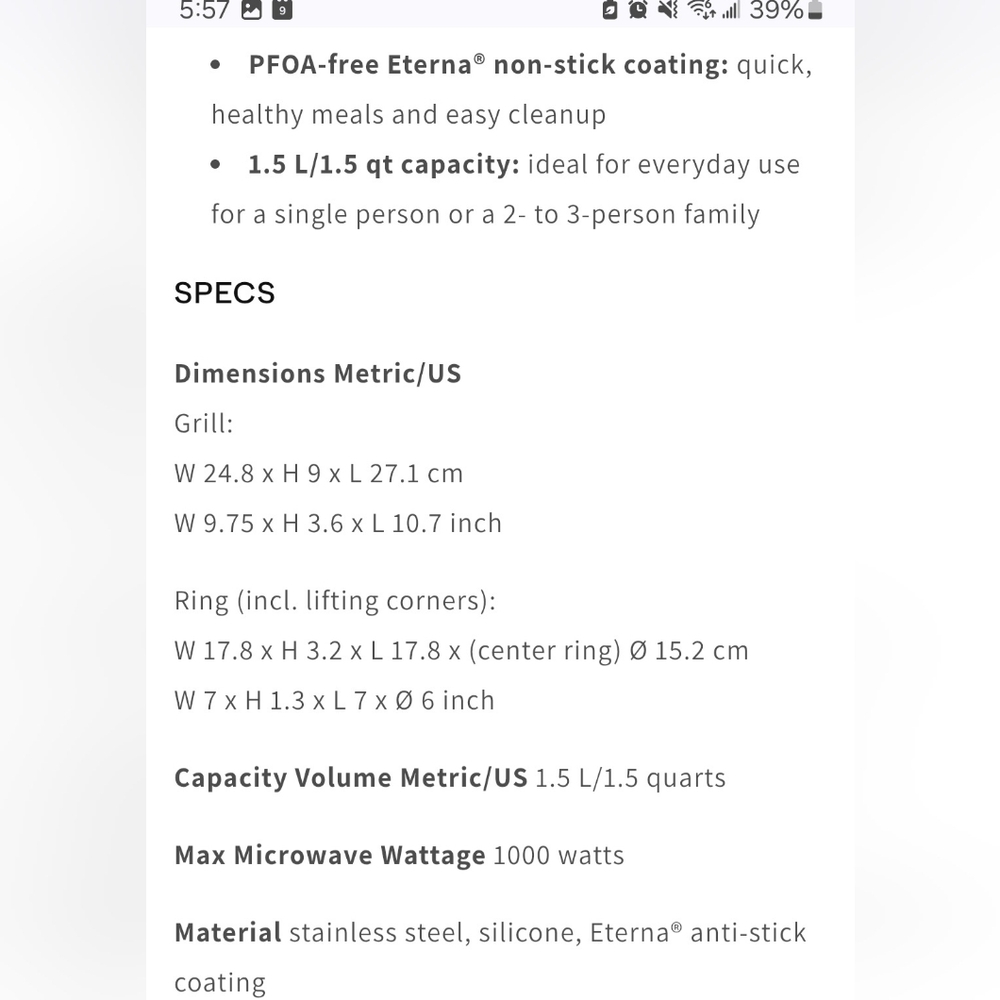 New Tupperware MicroPro Grill - Picture 7 of 15